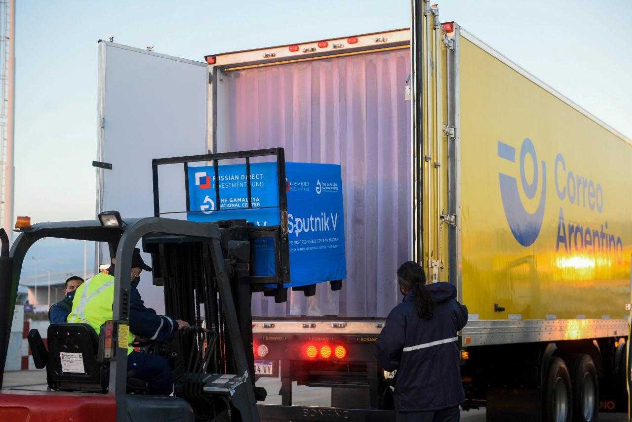 cargamento de vacuna sputin v