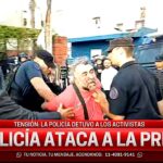 Salvaje agresión policial contra un equipo de A24 que cubría una protesta en el Congreso