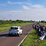 Manifestantes se concentraron en el acceso a Castelli