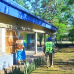 El Centro de Gestión  Municipal del barrio La paz colabora con fumigaciones en instituciones