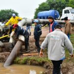 Gran respaldo institucional y de privados para afrontar la crisis hídrica en Castelli