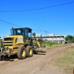 Servicios Públicos trabaja en la recuperación mantenimiento del enripiado de calles