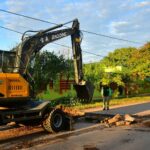 El municipio inició los trabajos de bacheo y repavimentación de la calle Remedios de Escalada