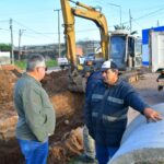 Continúan las obras de alcantarillados en Castelli