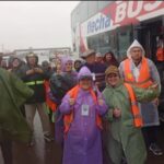 Peregrinación Juvenil del NEA: bajo la lluvia, miles de fieles avanzan hacia Itatí